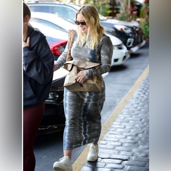 Young Fabulous and Broke Bodycon Long Sleeve Midi Tie Dye dress - Picture 2 of 7